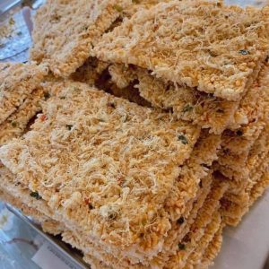 Home-made Vietnamese Sweet, Spicy & Savory Crispy Rice Cracker